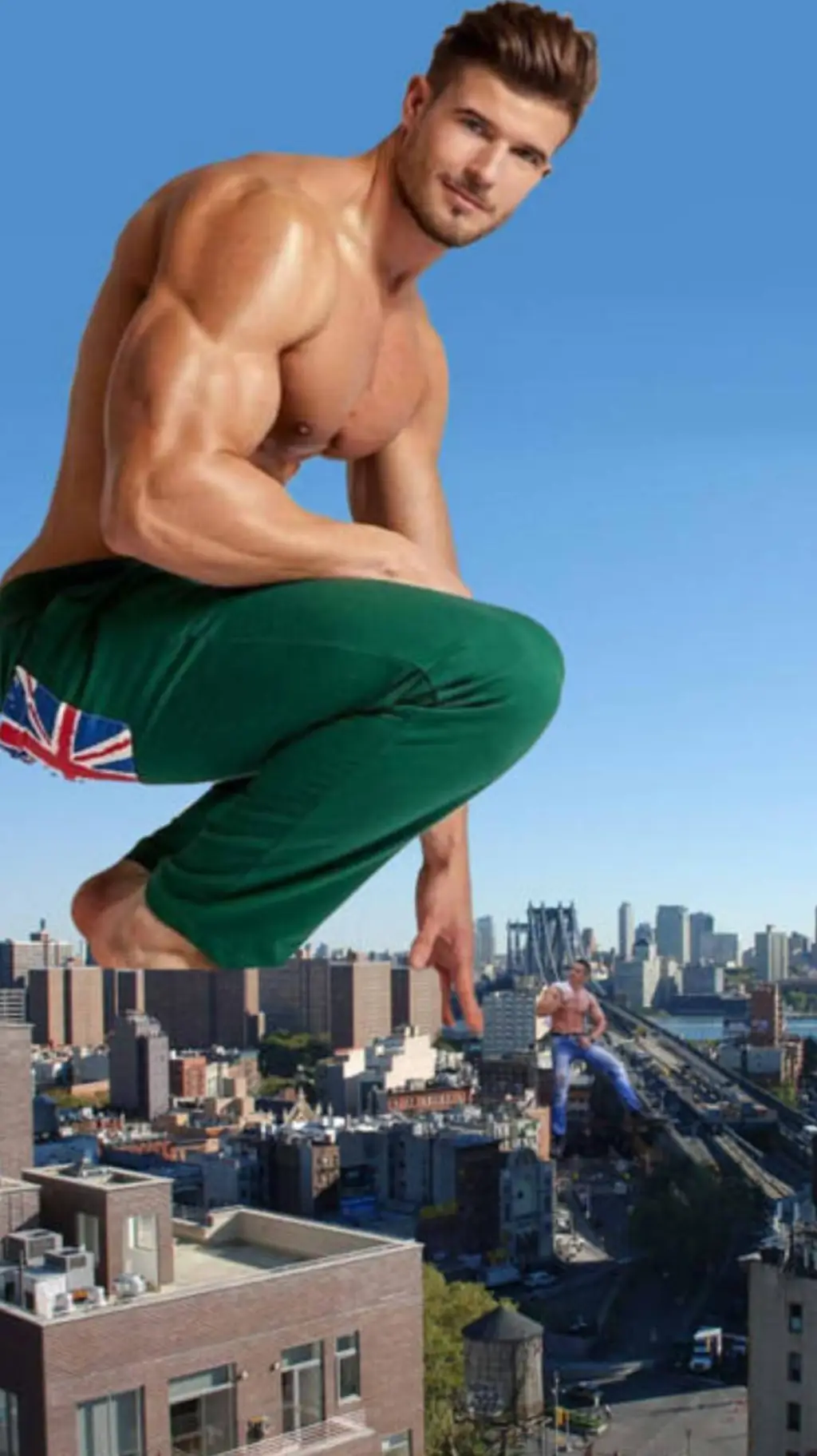 ai character: giant man background