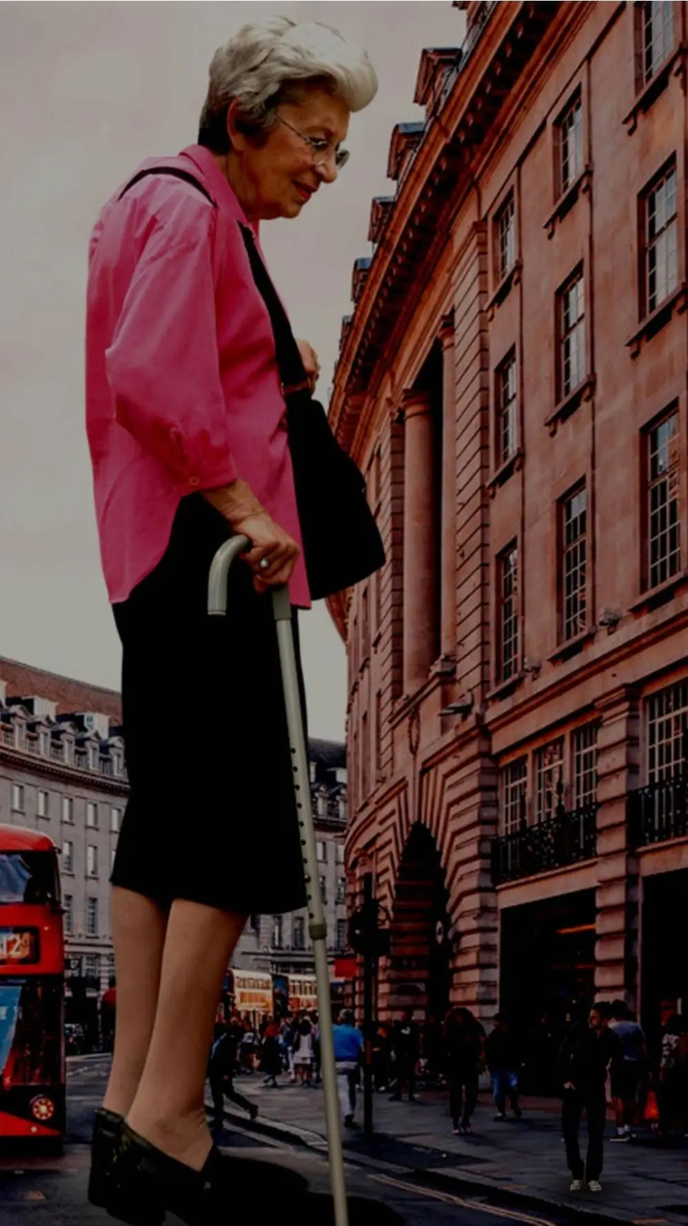 ai character: giantess background