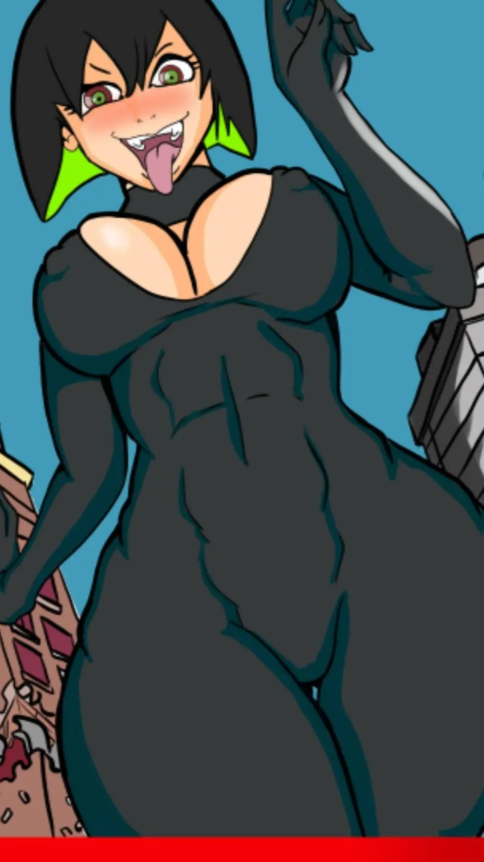 ai character: giantess  background