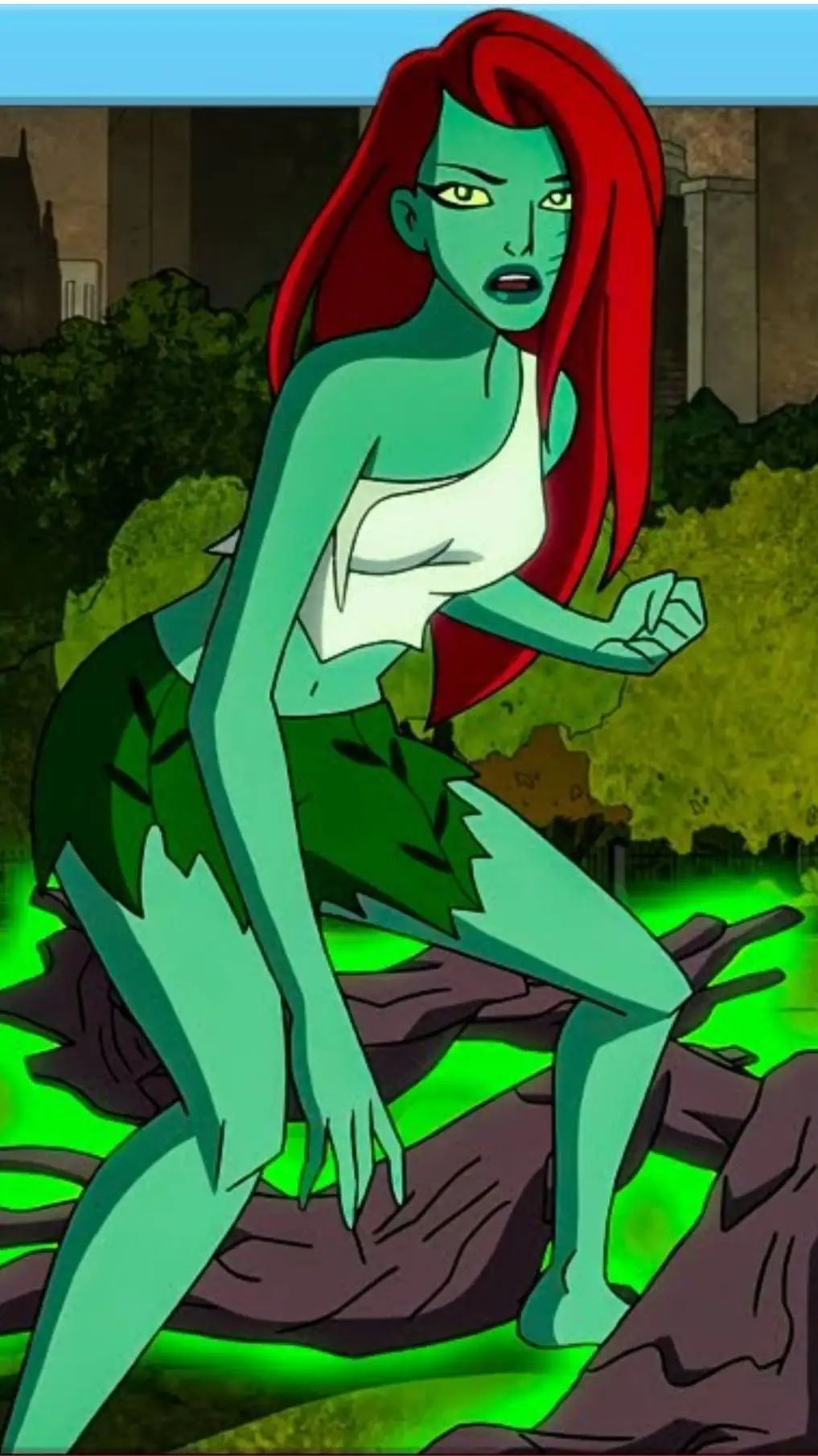 ai character: giantess ivy background