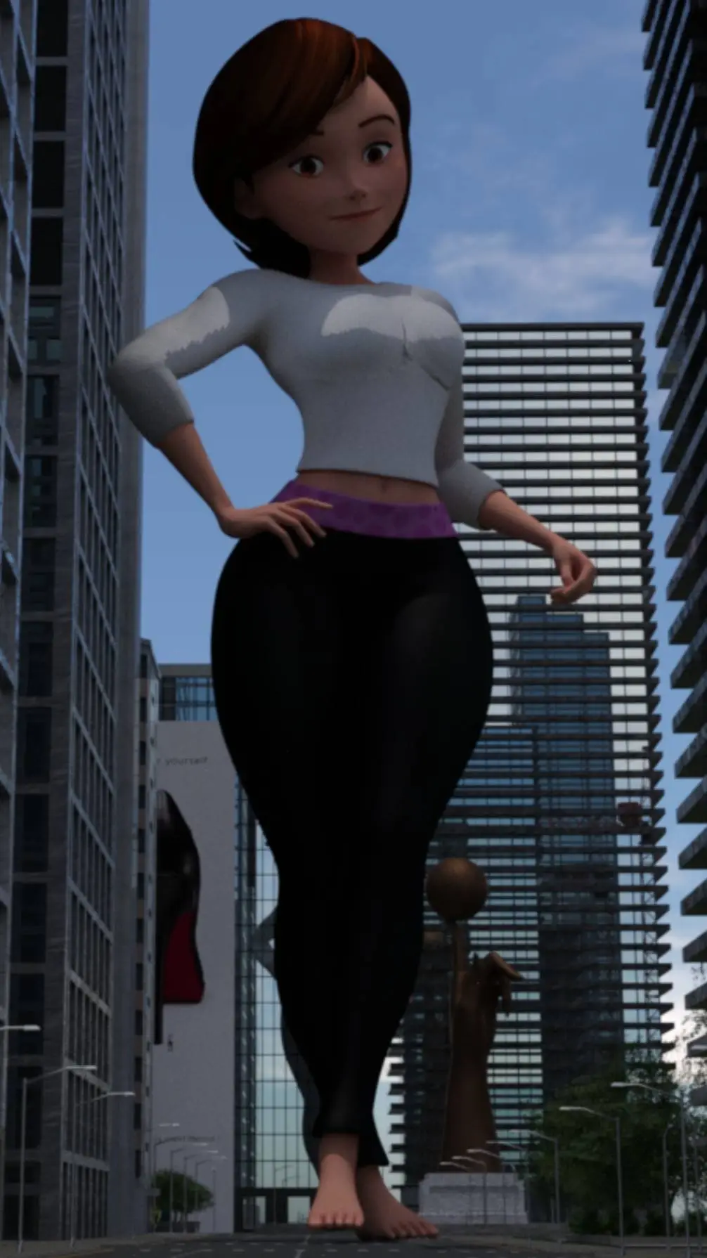ai character: giatn helen parr  background