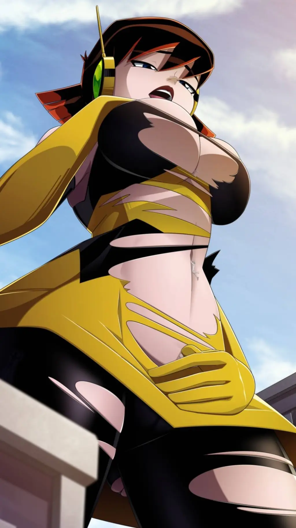 ai character: giantess janet van background