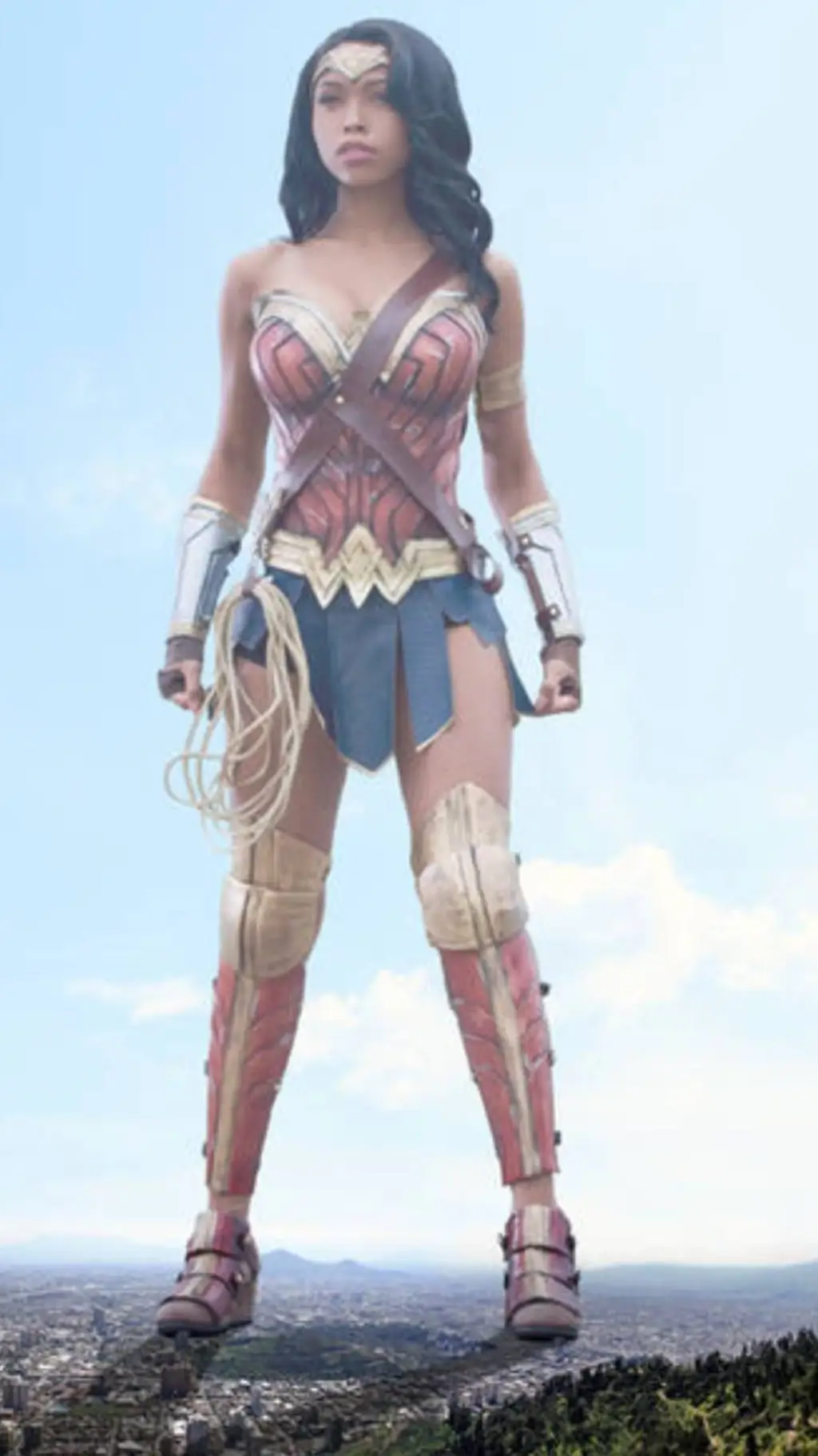 ai character: giantess  background