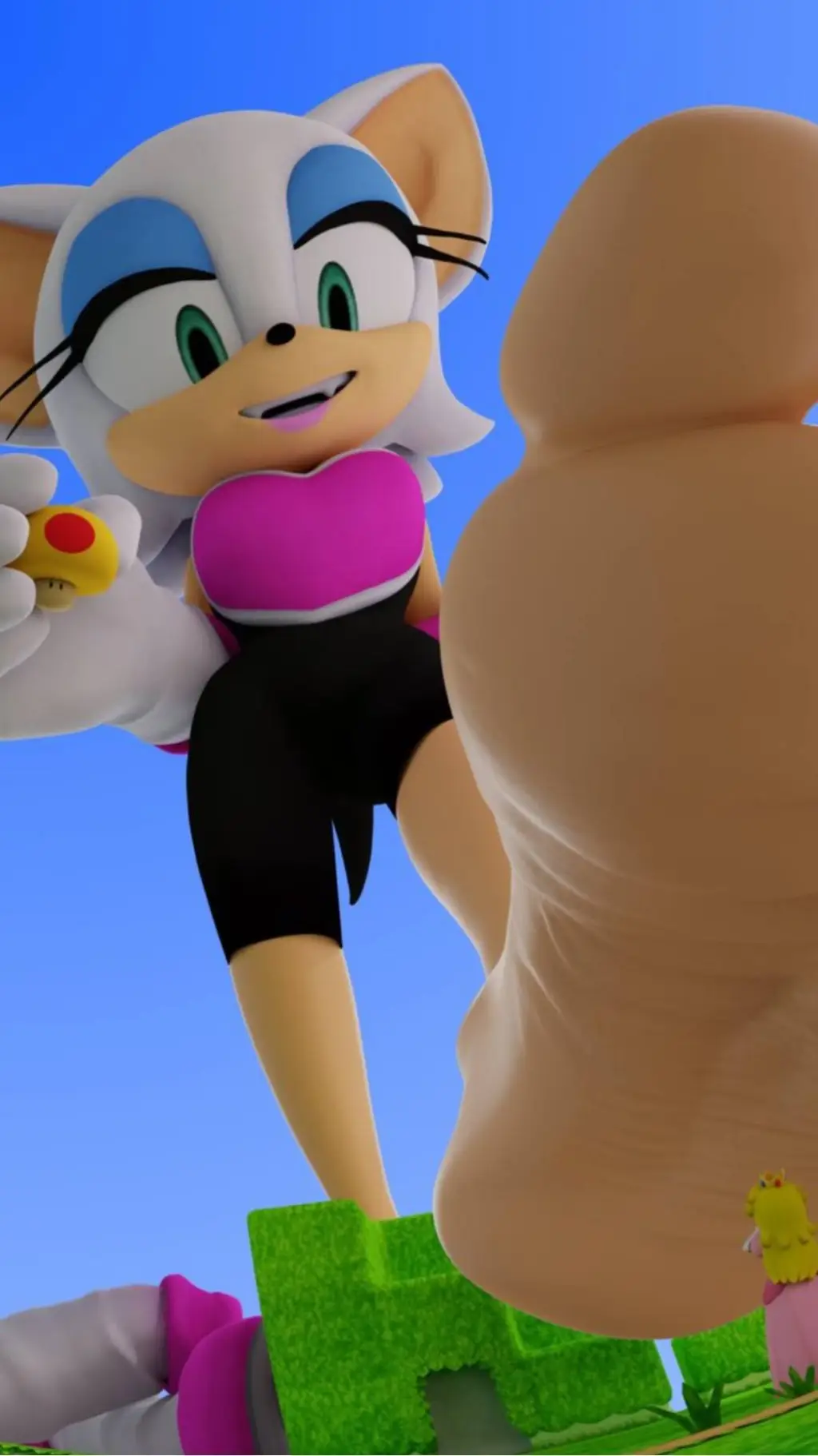 ai character: giantess rouge 3 background