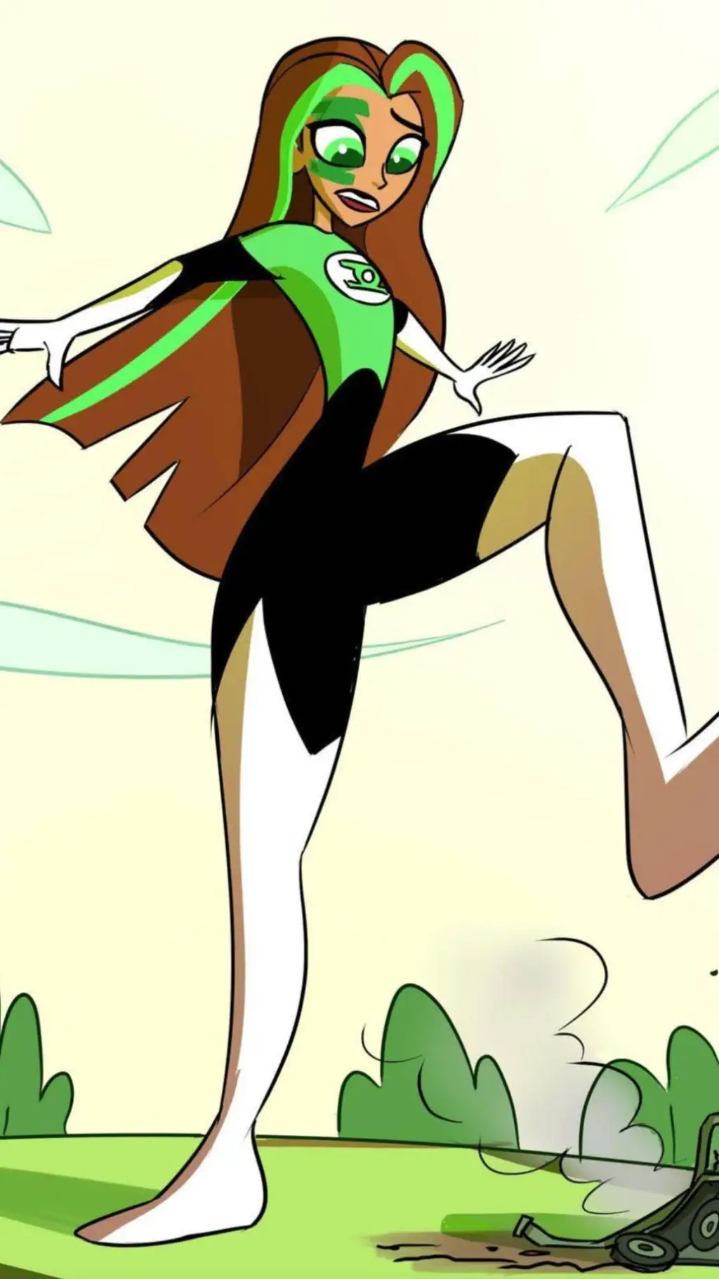 ai character: giantess  background