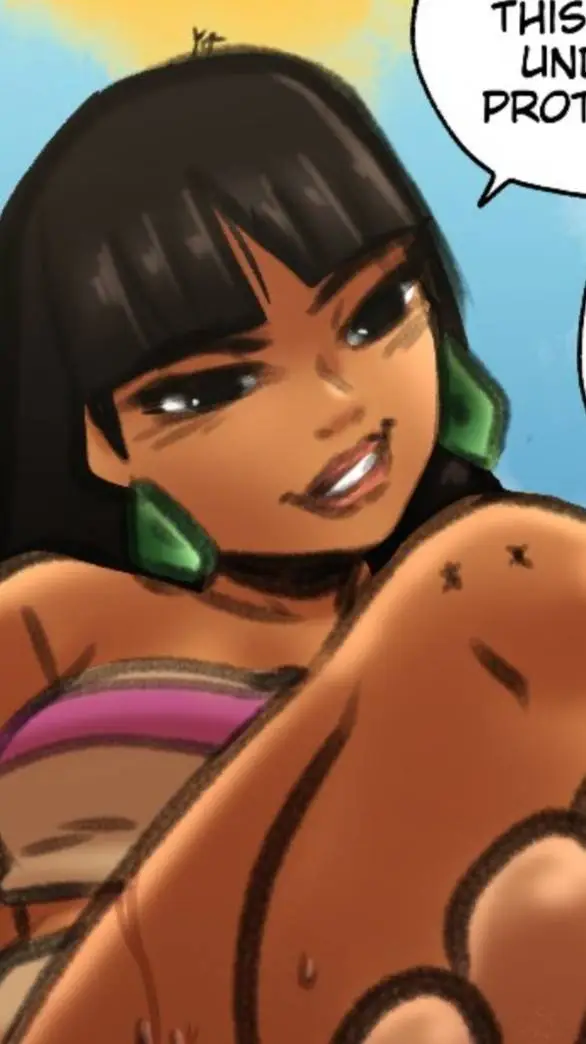 ai character: giantess chel background