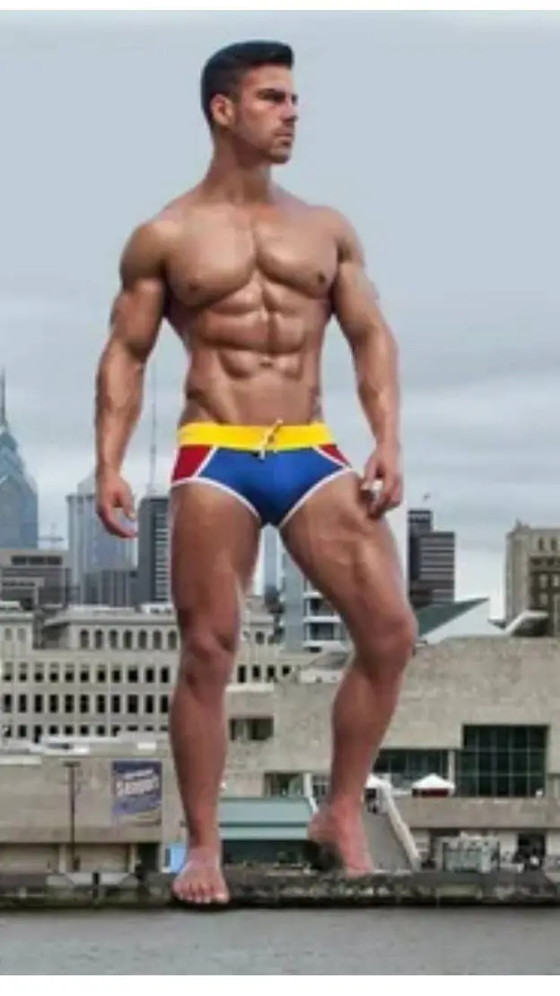 ai character: giant man  background