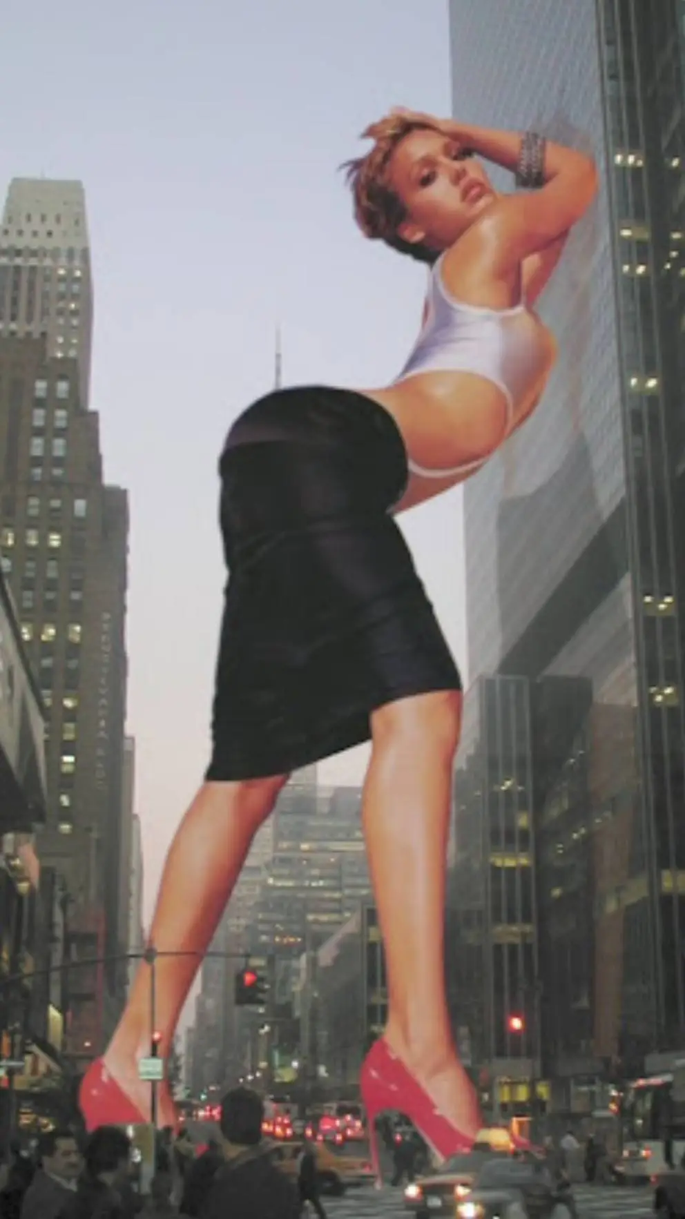 ai character: giantess  background