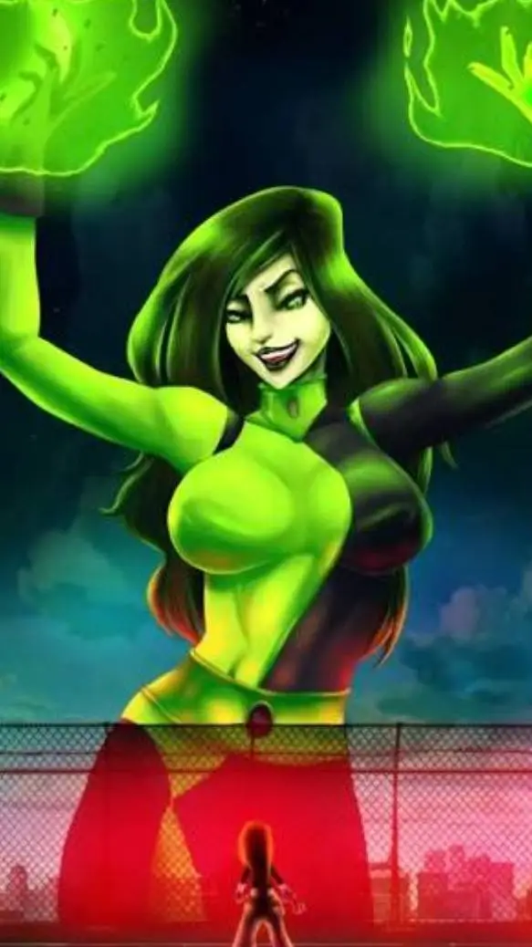 ai character: giantess shego background