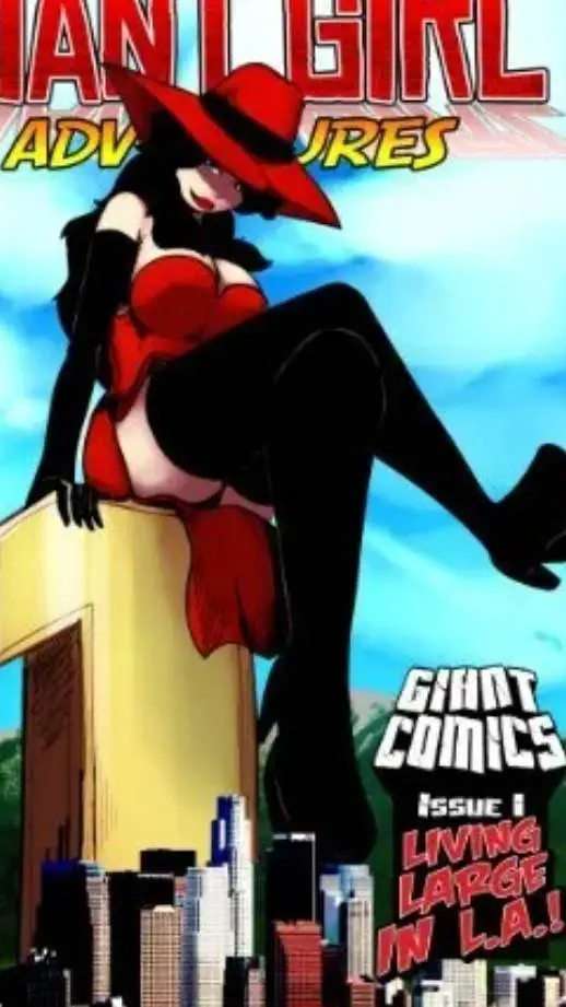 ai character: giantess  background