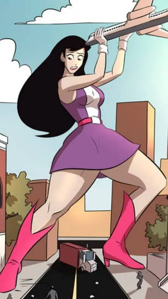 ai character: giantess lois lane background