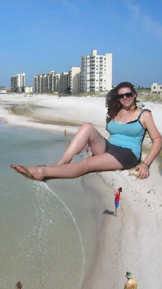 ai character: giantess lady background