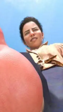 ai character: giantess  background