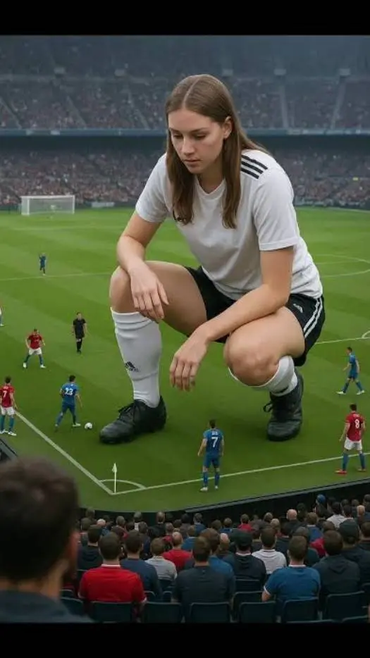 ai character: giantess  background
