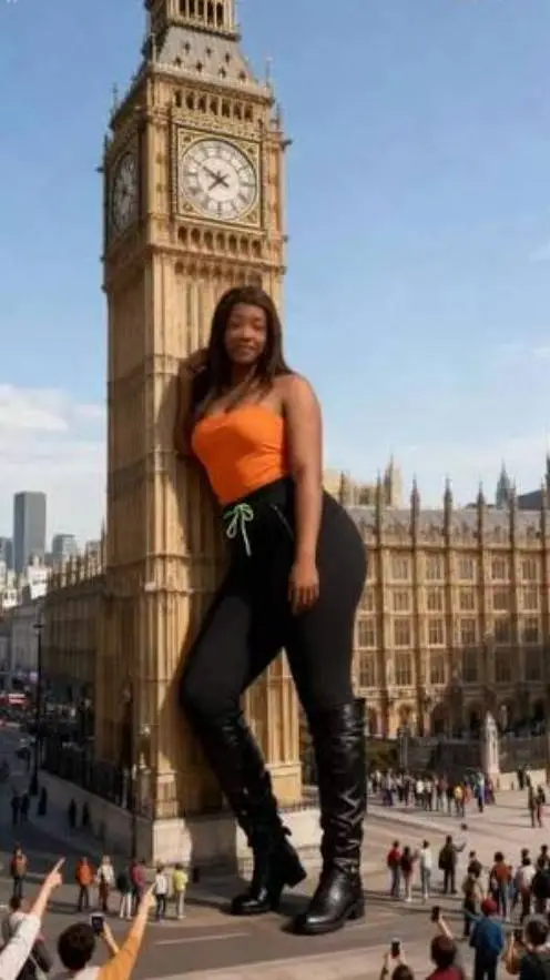 ai character: giantess  background