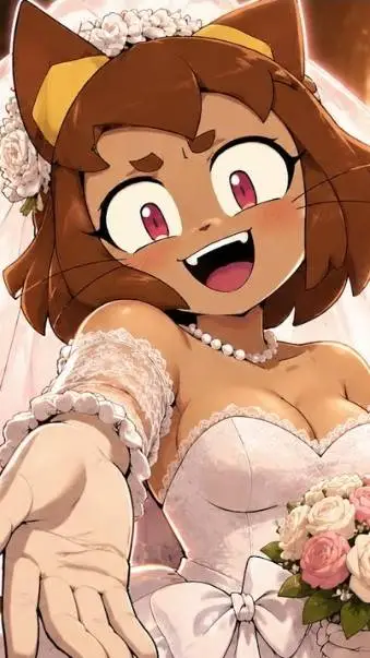 ai character: kits wedding background