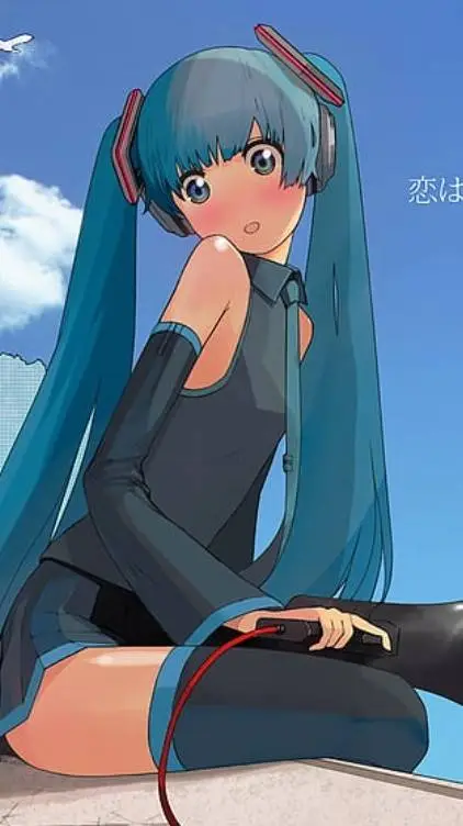 ai character: giantess miku 3 background