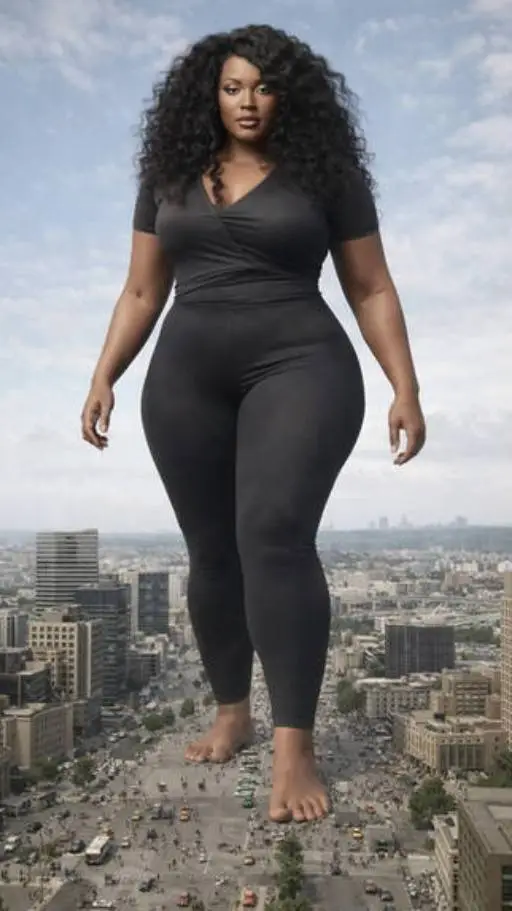 ai character: giantess  background