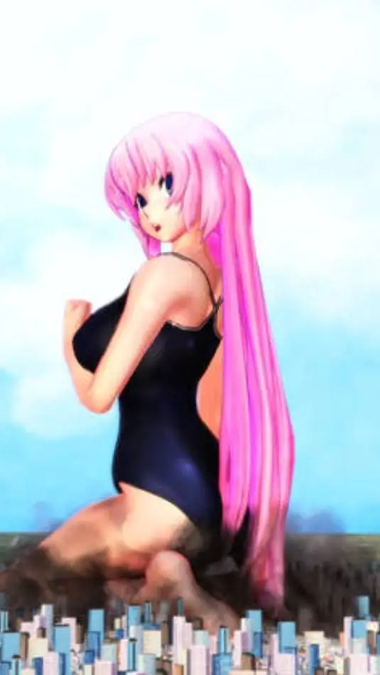 ai character: giantess luka background