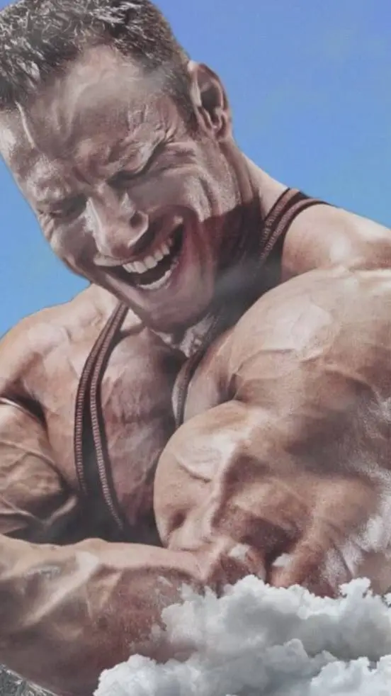 ai character: giant man background