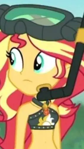 ai character: sunset shimmer  background