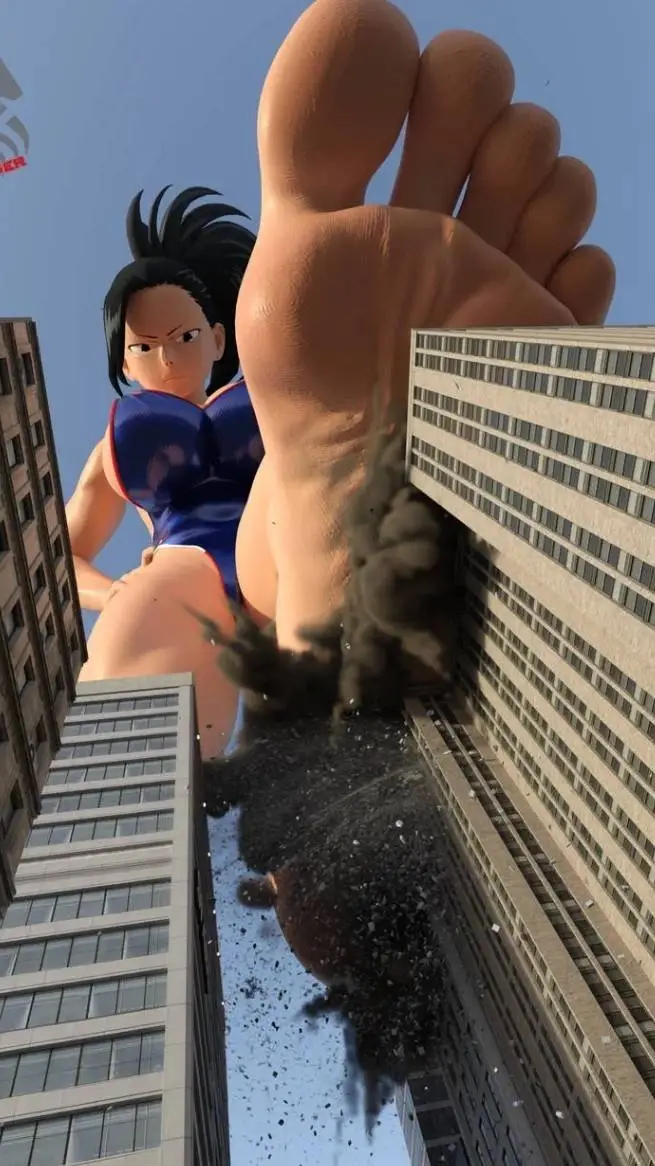 ai character: giantess momo background