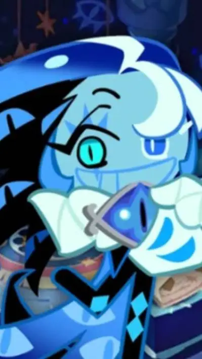 ai character: shadow milk cookie background