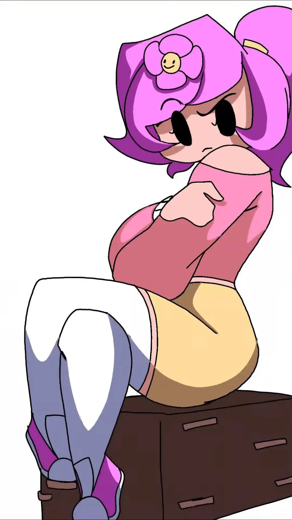 ai character: Flower background