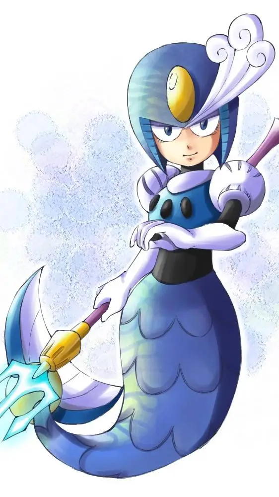 ai character: Splash woman  background
