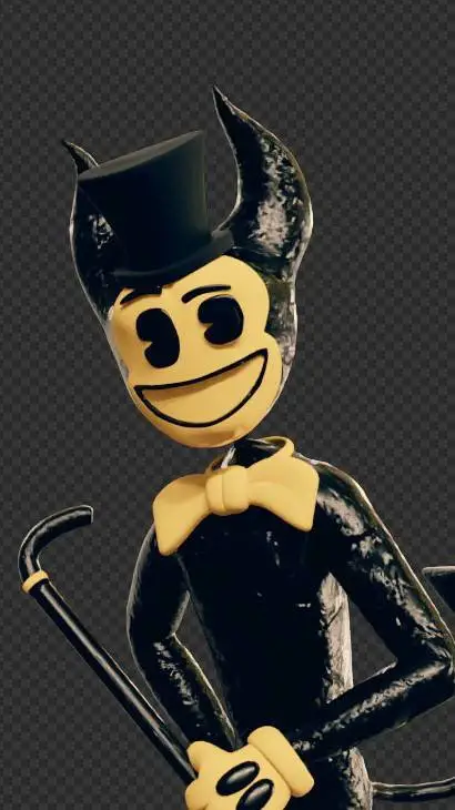 ai character: Stylized Bendy background