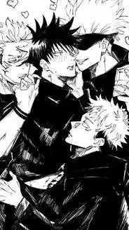 ai character: boy groups anime background