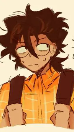 ai character: 🍎MILO🩷 (nerd) background