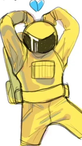 ai character: Hinata (yellow) background