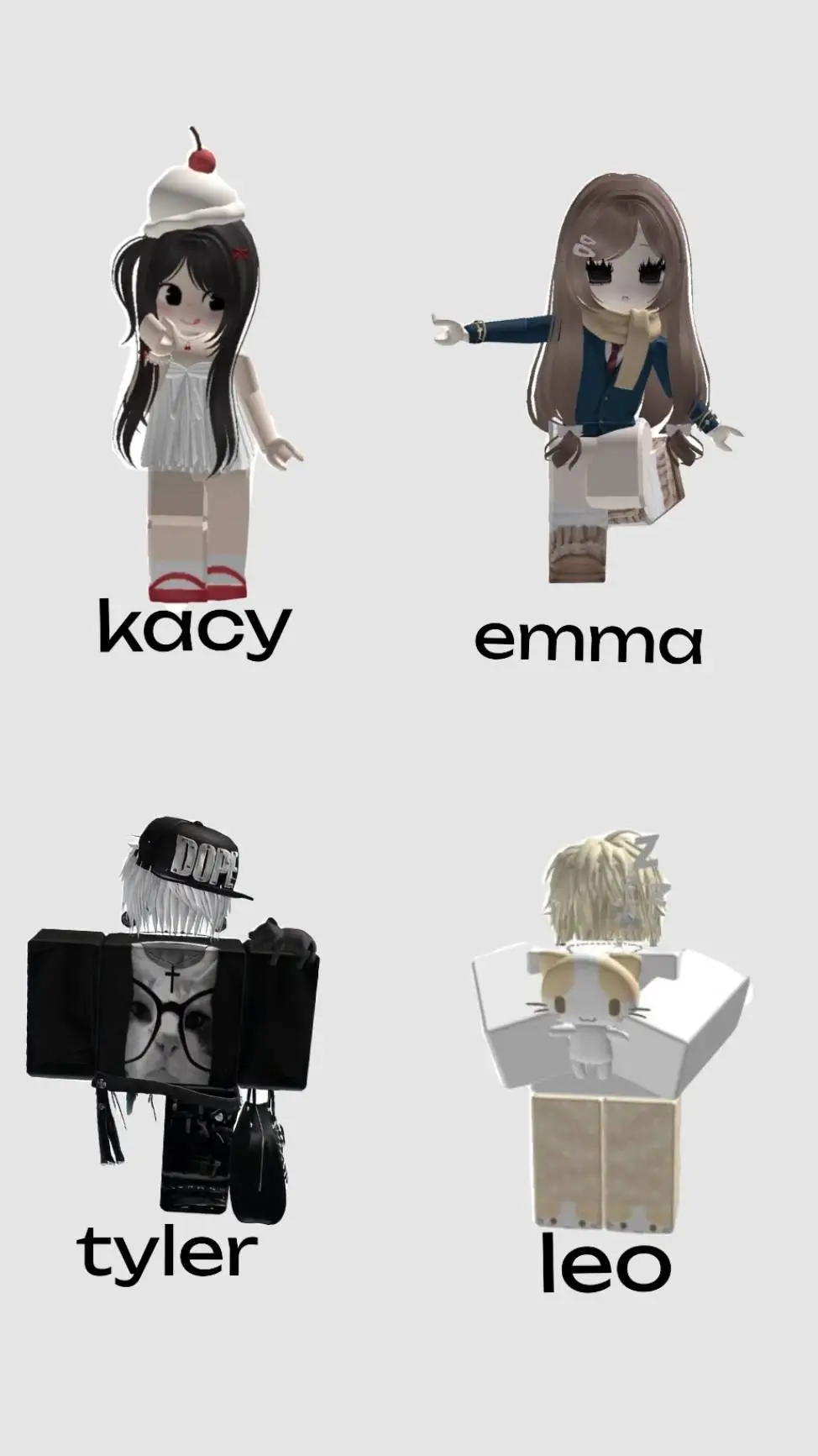 ai character: roblox groupchat  background