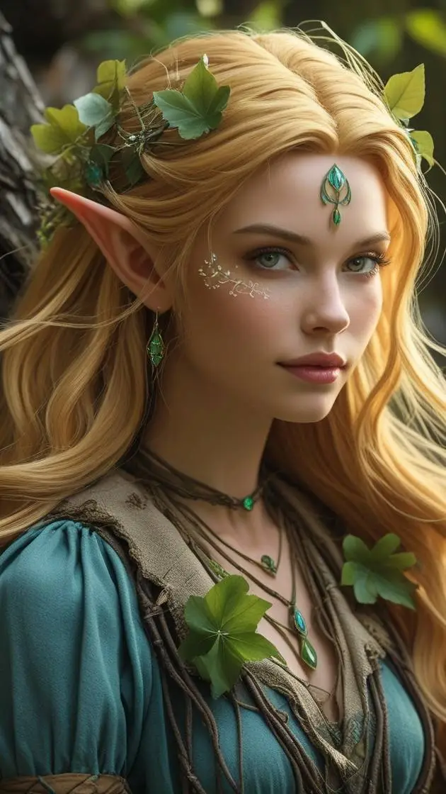 ai character: Melwen Galadhiel background