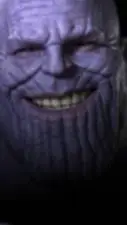 ai character: Thanos Snap background