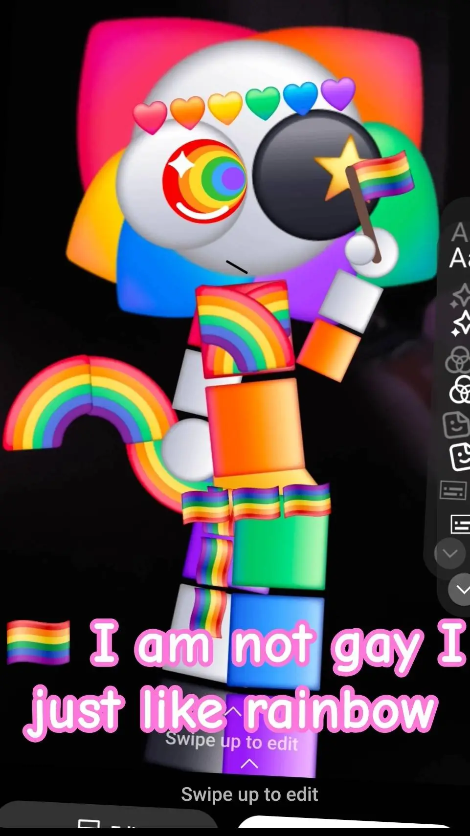 ai character: my rainbow🌈 OC background