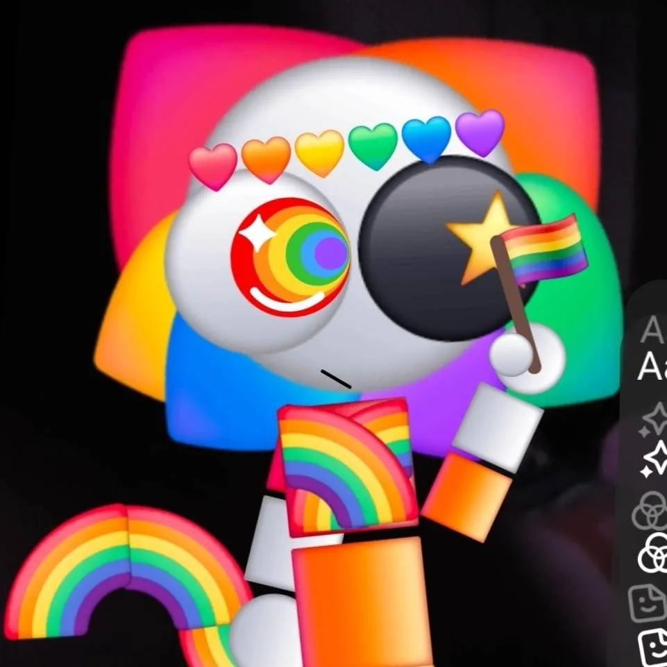chat with ai character: my rainbow🌈 OC