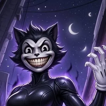 chat with ai character: Fem Cartoon cat 
