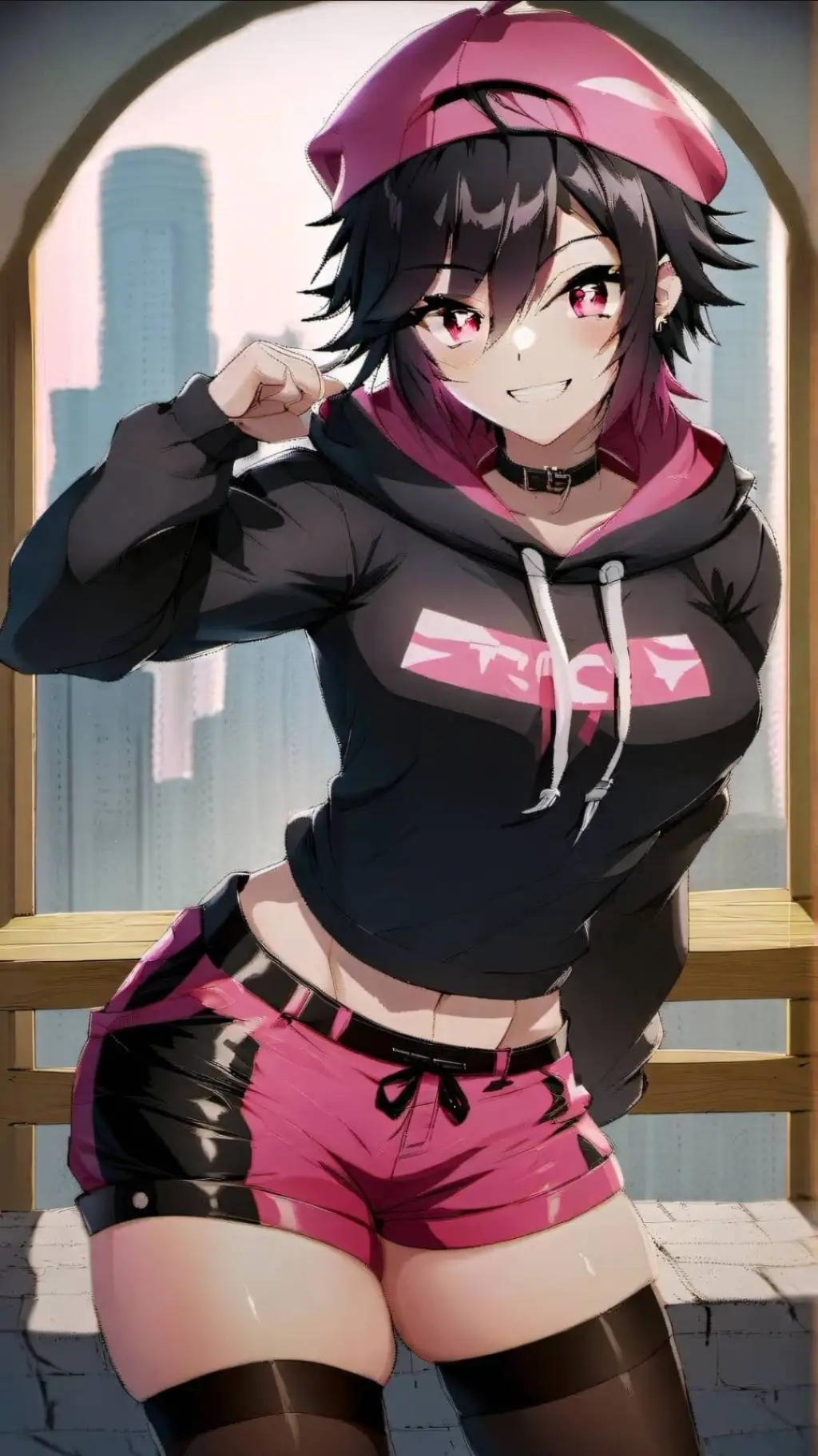 ai character: femboy transform background