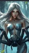 ai character: Spider woman human background