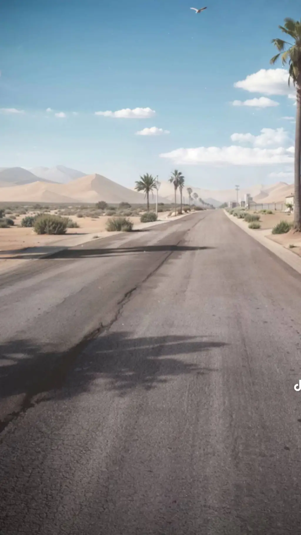 ai character: the road background