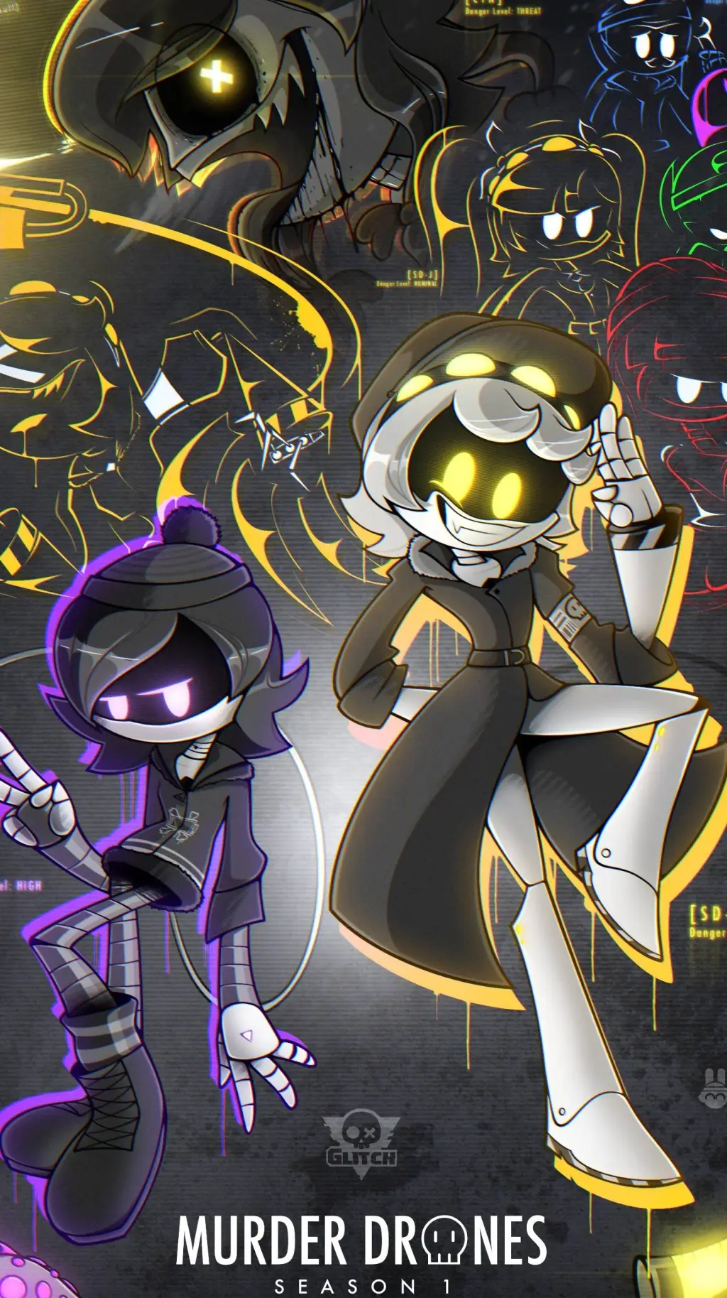 ai character: Murder drones background