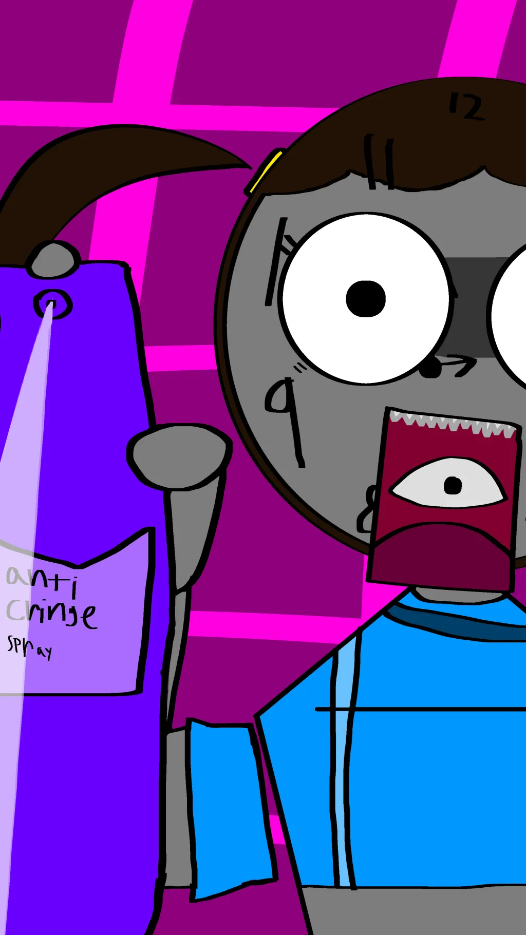 ai character: Mrs. clock background