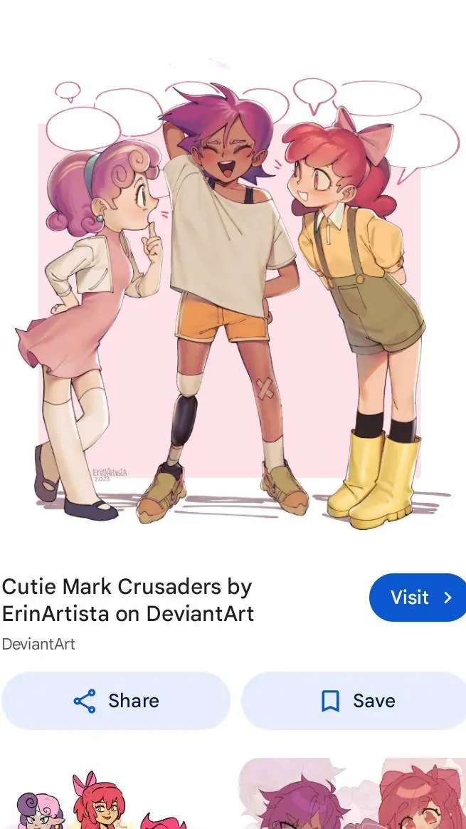 ai character: CutieMarkCrusaders background