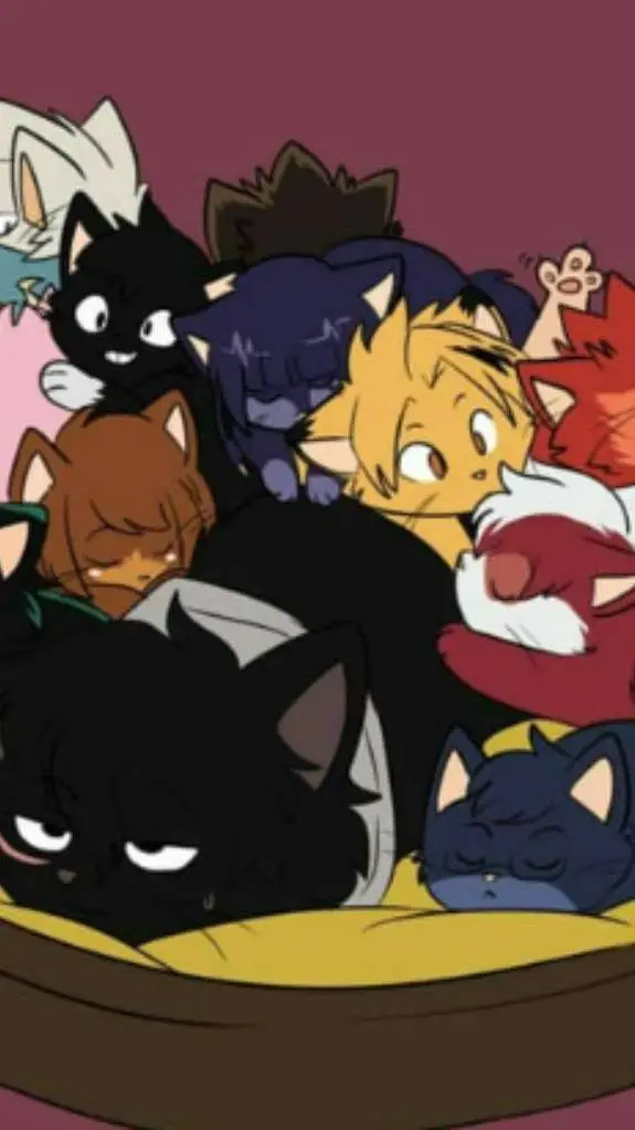 ai character: class 1a as cats background