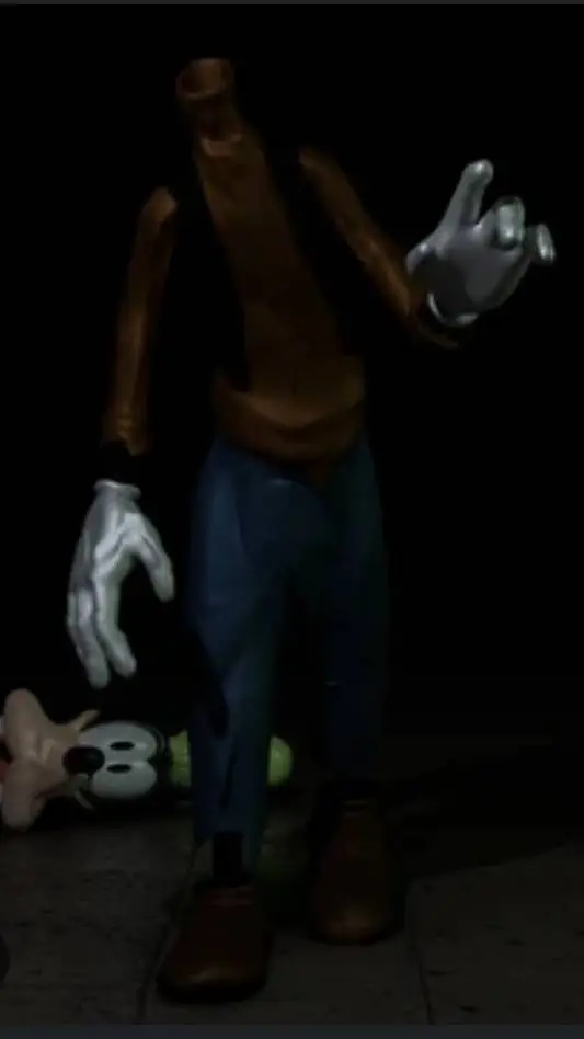 ai character: Headless Goofy background