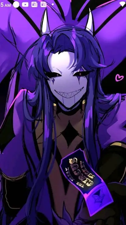 ai character:  jester 💜 background