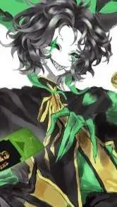 ai character: Harlequin  background