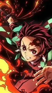 ai character: demon Slayer background